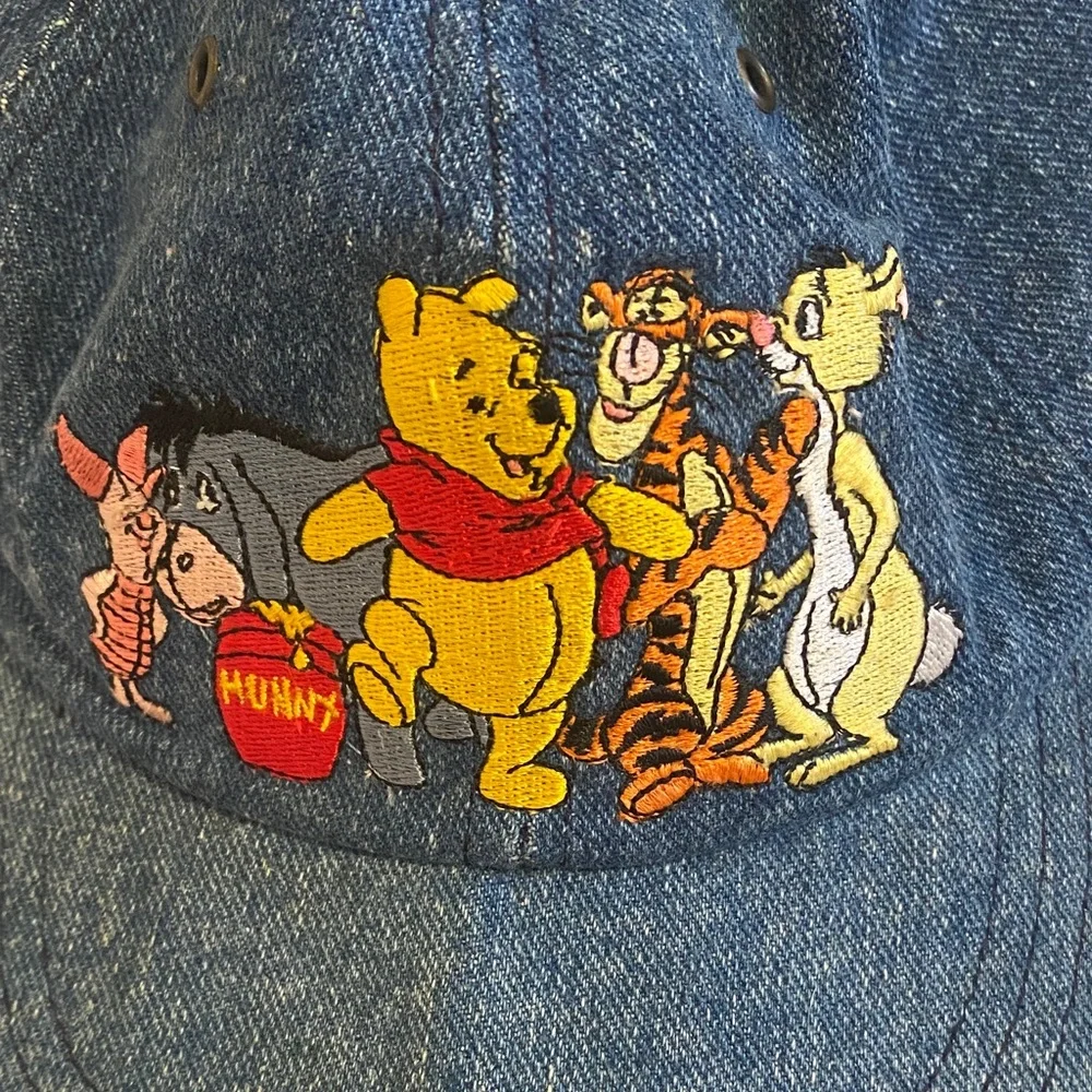 Disney Winnie the Pooh Vintage Denim Cap Hat Adult